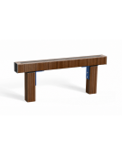Trave per salti con struttura realizzata in alluminio rifinito in legno light - staffe in acciaio zincato - cm 105x9x40h