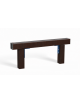 Trave per salti con struttura realizzata in alluminio rifinito in legno dark - staffe in acciaio zincato - cm 105x9x40h