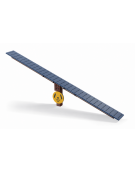 Bilico Dog Balance per cani - con palo in plastica riciclata, tavola in HDPE  - cm 319x30x60h
