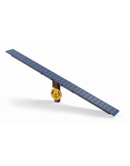 Bilico Dog Balance per cani - con palo in plastica riciclata, tavola in HDPE  - cm 319x30x60h