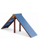 Dog Up and Down per cani - formato da pali in plastica riciclata, assi HDPE e pedana antiscivolo  - cm 412x108x170h