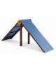 Dog Up and Down per cani - formato da pali in plastica riciclata, assi HDPE e pedana antiscivolo  - cm 412x108x170h