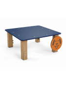 Dog table per cani - pali portanti in legno di pino termotrattato, asse in HDPE - cm 90x90x39h