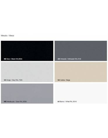 Armadio metallico a porte battenti con serratura , 1 ripiano ed un'asta appendiabiti- cm 100x60x200h