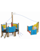 Gioco veliero medio per parco giochi , struttura in legno di pino termotrattato - cm 534x312x301h