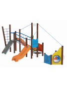 Gioco veliero per parco giochi , struttura in plastica riciclata - cm 445x774x301h