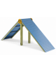 Dog Up and Down per cani - formato da pali in legno pino nordico, assi HDPE e pedana antiscivolo - cm 412x108x170h