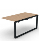 Allungo per benches doppio - piano melaminico spessore mm 25 e gamba ad anello chiuso - Colori a scelta - cm 80x165x74h