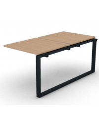 Allungo per benches doppio - piano melaminico spessore mm 25 e gamba ad anello chiuso - Colori a scelta - cm 80x165x74h