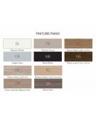Allungo per benches doppio - piano melaminico spessore mm 25 e gamba ad anello chiuso - Colori a scelta - cm 100x165x74h
