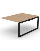 Allungo per benches doppio - piano melaminico spessore mm 25 e gamba ad anello chiuso - Colori a scelta - cm 120x165x74h