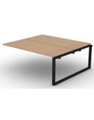 Allungo per benches doppio - piano melaminico spessore mm 25 e gamba ad anello chiuso - Colori a scelta - cm 180x165x74h