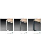 Allungo per benches doppio - piano melaminico spessore mm 30 e gamba ad anello chiuso - Colori a scelta - cm 80x165x74,5h