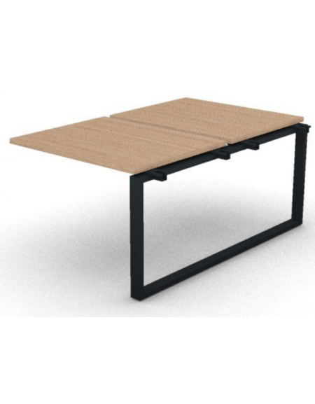 Allungo per benches doppio - piano melaminico spessore mm 30 e gamba ad anello chiuso - Colori a scelta - cm 100x165x74,5h
