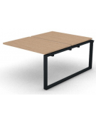 Allungo per benches doppio - piano melaminico spessore mm 30 e gamba ad anello chiuso - Colori a scelta - cm 120x165x74,5h