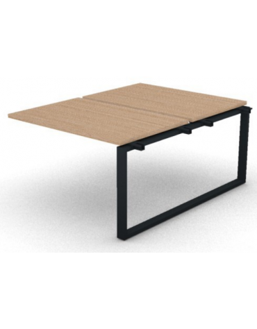 Allungo per benches doppio - piano melaminico spessore mm 30 e gamba ad anello chiuso - Colori a scelta - cm 120x165x74,5h