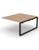 Allungo per benches doppio - piano melaminico spessore mm 30 e gamba ad anello chiuso - Colori a scelta - cm 140x165x74,5h