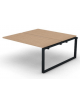 Allungo per benches doppio - piano melaminico spessore mm 30 e gamba ad anello chiuso - Colori a scelta - cm 160x165x74,5h