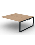 Allungo per benches doppio - piano melaminico spessore mm 30 e gamba ad anello chiuso - Colori a scelta - cm 180x165x74,5h