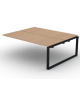 Allungo per benches doppio - piano melaminico spessore mm 30 e gamba ad anello chiuso - Colori a scelta - cm 200x165x74,5h