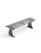 Panchina senza schienale, realizzata interamente in Metallo - seduta ergonomica - Dimensioni cm 150x45x45h