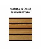 Panchina per parco, 2 fianchi in acciaio a U e doghe di pino termotrattato - cm 190x51x81h