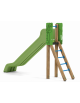 Scivolo scaly Sali&scendi con pali in legno termotrattato e scivolo in polietilene di h cm 150 - cm 369x73x236h