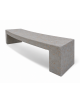 PANCHINA CURVA CONVESSA IN CEMENTO PER ARREDO URBANO - COLORE GRIGIO TRAVERTINO - cm 200x50x50h - Conforme ai CAM