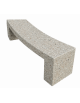 PANCHINA CURVA CONCAVA IN CEMENTO PER ARREDO URBANO - COLORE GRIGIO SABBIATO - CM 200x50x50H - Conforme ai CAM
