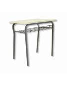 Banco monoposto scolastico con sottopiano in griglia metallica - STRUTTURA Ø mm.28 - CM 70X50X76H - GRANDEZZA 6