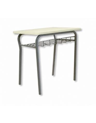Banco monoposto scolastico con sottopiano in griglia metallica - STRUTTURA Ø mm.28 - CM 70X50X76H - GRANDEZZA 6