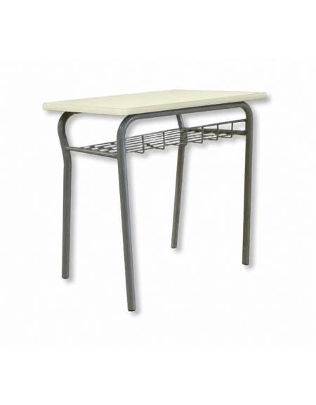Banco monoposto scolastico con sottopiano in griglia metallica - STRUTTURA Ø mm.28 - CM 70X50X76H - GRANDEZZA 6
