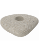Panchina monoblocco a forma di sasso  in cemento calcestruzzo colore Grigio sabbiato - cm 200x200x49h - Conforme ai CAM