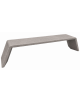 PANCHINA LINEARE CON FIANCHI INCLINATI IN CEMENTO COLORE BIANCO SABBIATO PER ESTERNO - CM 205x45x45H - Conforme ai CAM