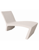 Panchina monoblocco in cemento calcestruzzo per esterno - colore Bianco pietra - cm 140x57x80h - Conforme ai CAM