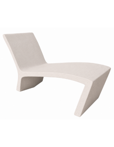 Panchina monoblocco in cemento calcestruzzo per esterno - colore Bianco pietra - cm 140x57x80h - Conforme ai CAM