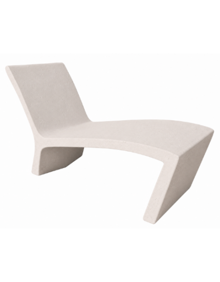 Panchina monoblocco in cemento calcestruzzo per esterno - colore Bianco pietra - cm 140x57x80h - Conforme ai CAM