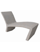 Panchina monoblocco in cemento calcestruzzo per esterno - colore Grigio travertino - cm 140x57x80h - Conforme ai CAM