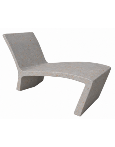 Panchina monoblocco in cemento calcestruzzo per esterno - colore Grigio travertino - cm 140x57x80h - Conforme ai CAM