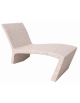 Panchina monoblocco in cemento calcestruzzo per esterno - colore Bianco travertino - cm 140x57x80h - Conforme ai CAM
