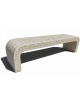 PANCHINA IN CEMENTO CON FIANCHI CURVI PER ARREDO URBANO - COLORE GRIGIO SABBIATO - CM 200X50X50H - CONFORME AI CAM