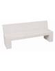 PANCHINA RETTANGOLARE CON SCHIENALE IN CEMENTO, SOSTEGNI SPESSORE CM 19 - COLORE BIANCO PIETRA - CM 220X60X90H - Conforme ai CAM