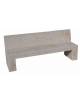PANCHINA RETTANGOLARE CON SCHIENALE IN CEMENTO,SOSTEGNI SPESSORE CM 19 - COLORE GRIGIO TRAVERTINO - CM 220X60X90H - Conforme CAM