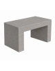 PANCHINA LINEARE RETTANGOLARE MONOBLOCCO IN CEMENTO - COLORE GRIGIO TRAVERTINO - CM 100X50X50H - Conforme CAM