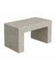 PANCHINA LINEARE RETTANGOLARE MONOBLOCCO IN CEMENTO - COLORE GRIGIO SABBIATO - CM 100X50X50H - Conforme CAM