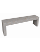 PANCHINA RETTANGOLARE MONOBLOCCO IN CEMENTO CALCESTRUZZO SPESSORE 10 CM - COLORE GRIGIO TRAVERTINO - CM 170X40X45H -Conforme CAM