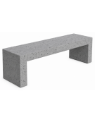 PANCHINA RETTANGOLARE MONOBLOCCO IN CEMENTO CALCESTRUZZO SPESSORE 12 CM - COLORE GRIGIO PIETRA - CM 170X50X45H - Conforme CAM