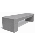 PANCHINA RETTANGOLARE MONOBLOCCO IN CEMENTO, SOSTEGNI SPESSORE CM 17 - COLORE GRIGIO PIETRA - CM 170X50X50H - Conforme ai CAM