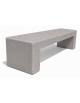 PANCHINA RETTANGOLARE MONOBLOCCO IN CEMENTO, SOSTEGNI SPESSORE CM 17 - COLORE GRIGIO TRAVERTINO - CM 170X50X50H - Conforme CAM