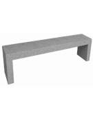 PANCHINA RETTANGOLARE MONOBLOCCO IN CEMENTO CALCESTRUZZO SPESSORE 10 CM - COLORE GRIGIO PIETRA - CM 200X40X45H - Conforme ai CAM
